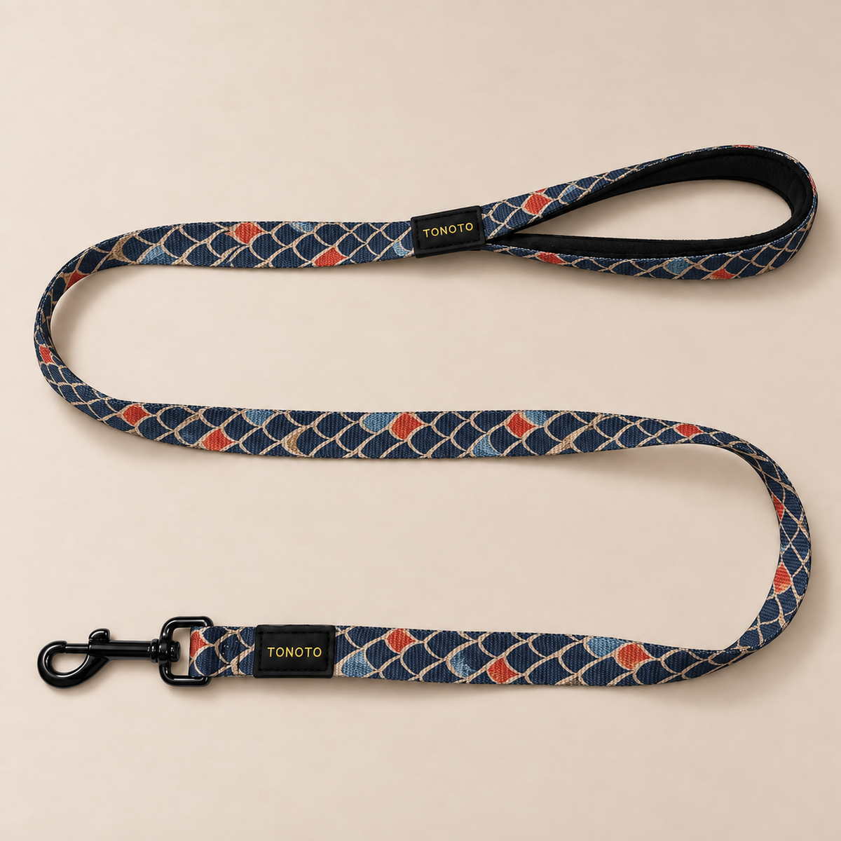 Koi pattern dog lead, 120cm long