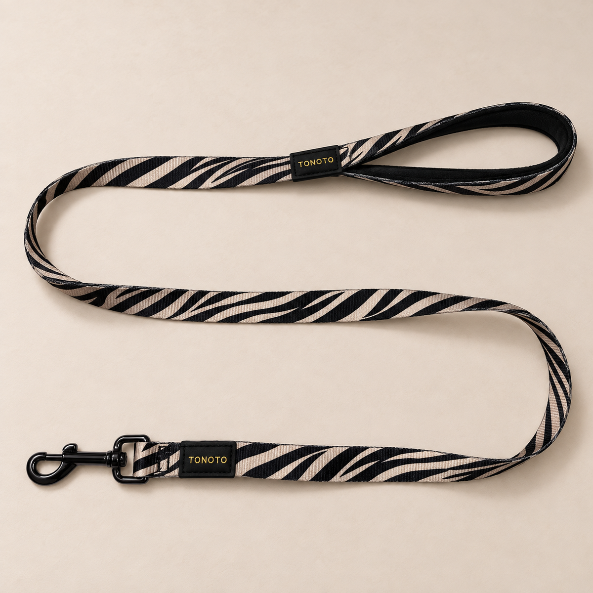 Zebra pattern dog lead, 120cm long